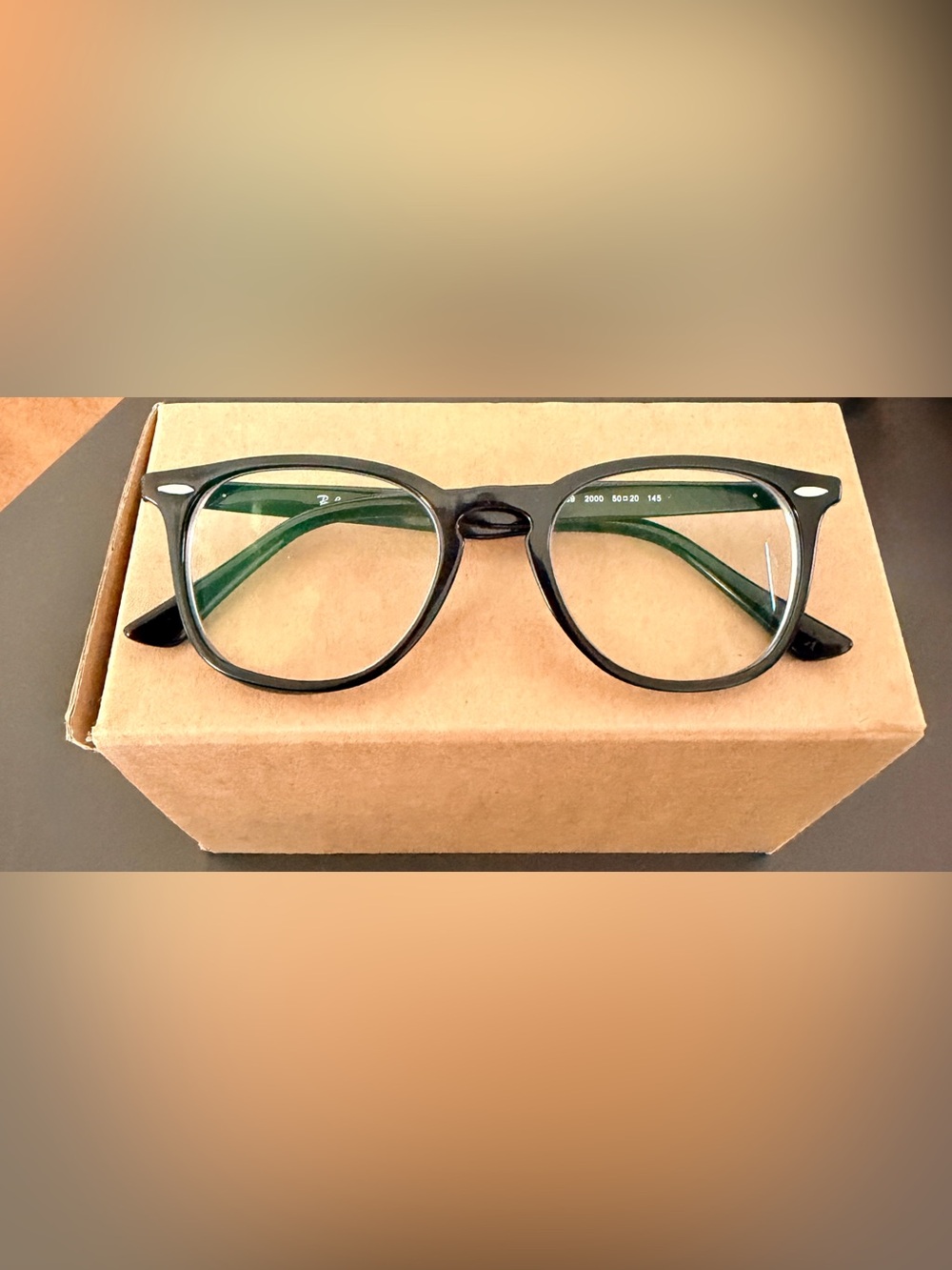 Ray-Ban (RB 7159) Black Roundish Frame Eyeglasses